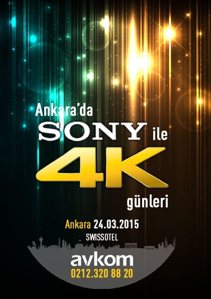 Ankara'da Sony ile 4K Günleri Etkinlik Afişi
