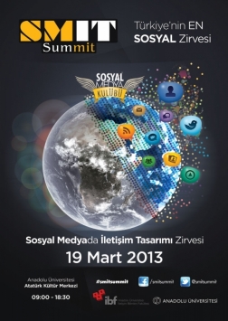 SMİT Summit (Sosyal Medyada İletişim Tasarımı Zirvesi) Etkinlik Afişi