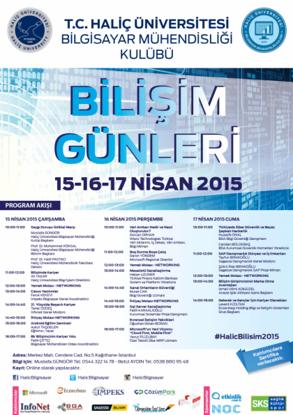 Haliç Üniversitesi Bilişim Günleri Etkinlik Afişi