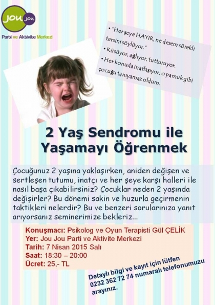 2 Yaş Sendromu ile Yaşamayı Öğrenmek Etkinlik Afişi