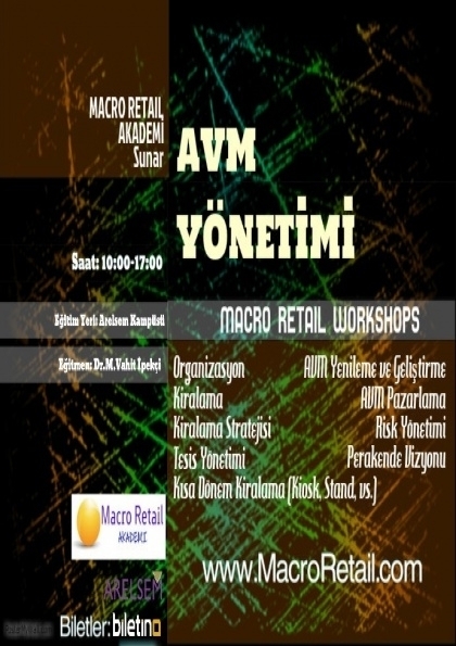 AVM Yönetimi WorkShop Etkinlik Afişi