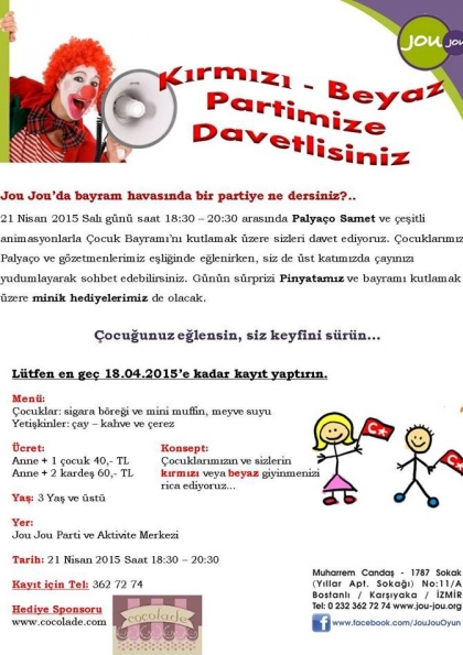 Kırmızı – Beyaz Partimize Davetlisiniz... Etkinlik Afişi