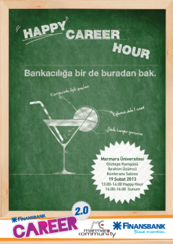 Finansbank Career 2.0 - Marmara Community Etkinlik Afişi