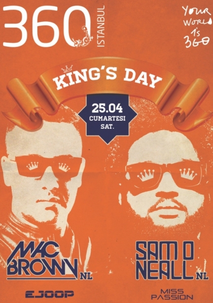 King's Day 2015 - Mac Brown & Sam O Neall Etkinlik Afişi
