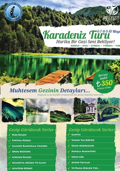 Karadeniz Gezisi Etkinlik Afişi