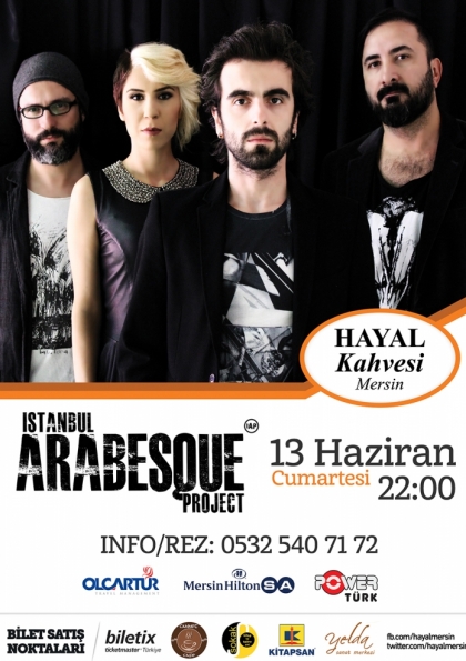 İstanbul Arabesque Project Mersin Konseri Etkinlik Afişi