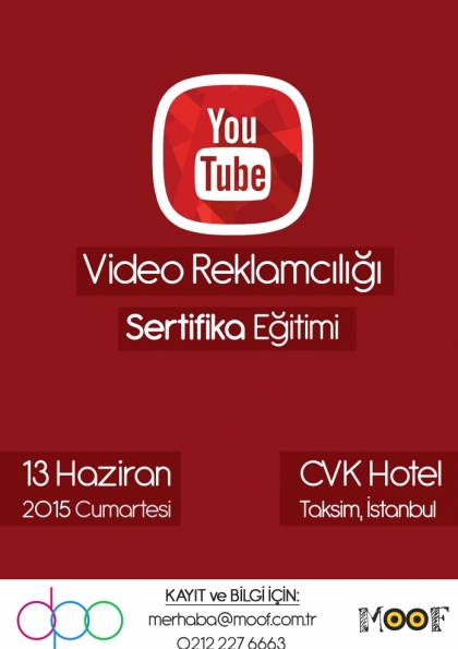 YouTube Video Reklamcılığı Sertifika Eğitimi Etkinlik Afişi