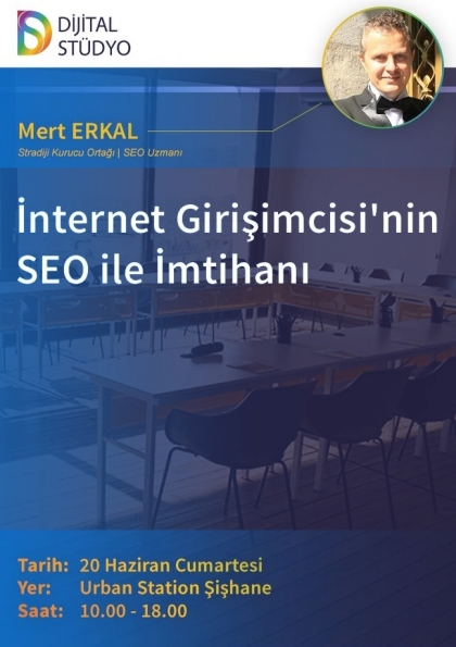 İnternet Girişimcisi'nin SEO İle İmtihanı Etkinlik Afişi