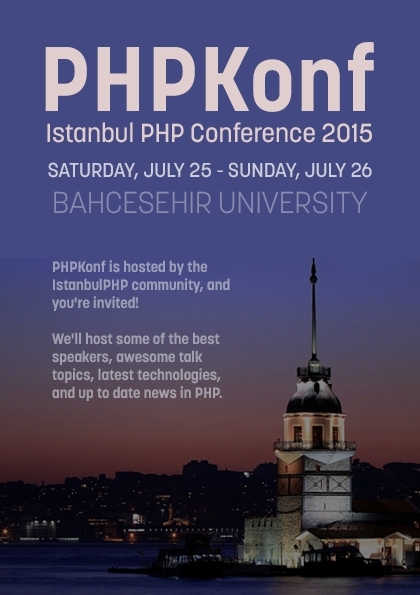 PHPKonf İstanbul PHP Konferansı 2015 Etkinlik Afişi