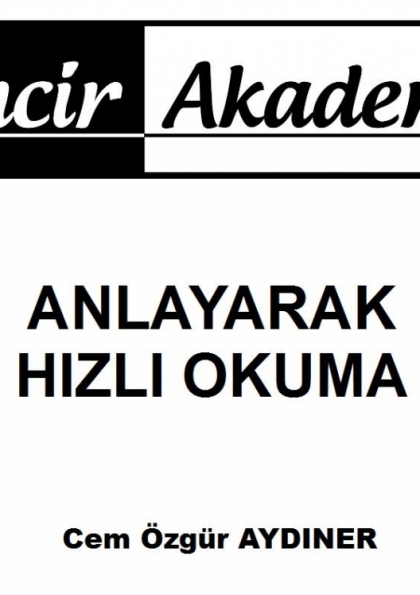 Anlayarak Hızlı Okuma Eğitmen Eğitimi Etkinlik Afişi