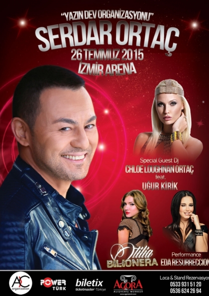 Serdar Ortaç İzmir Konseri Etkinlik Afişi