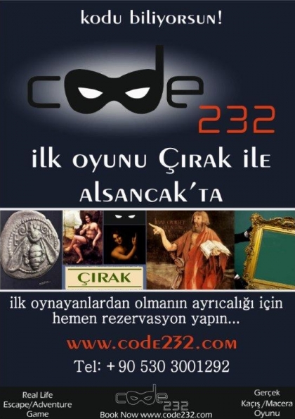 Code232-Çırak, İzmir Evden Kaçış/Macera Oyunu Etkinlik Afişi