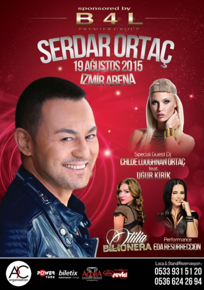 Serdar Ortaç İzmir Konseri Etkinlik Afişi