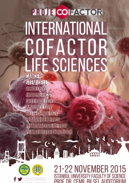 Proje Cofactor Uluslararası Yaşam Bilimleri Kongresi Etkinlik Afişi