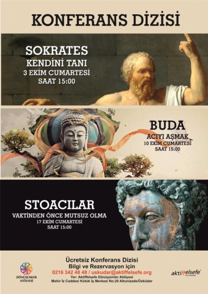Filozoflarla Buluşma Konferans Dizisi: Sokrates Etkinlik Afişi