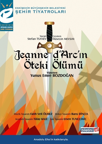 Eskişehir Büyükşehir Belediyesi Şehir Tiyatroları- Jeanne Darcın Öteki Ölümü Etkinlik Afişi