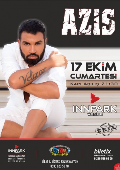 Azis İstanbul Konseri Etkinlik Afişi