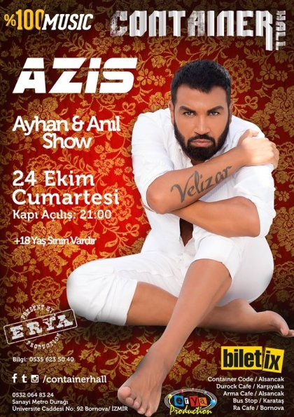 Azis İzmir Konseri Etkinlik Afişi