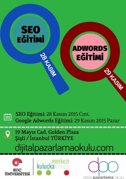 SEO ve Google AdWords Eğitimi Etkinlik Afişi