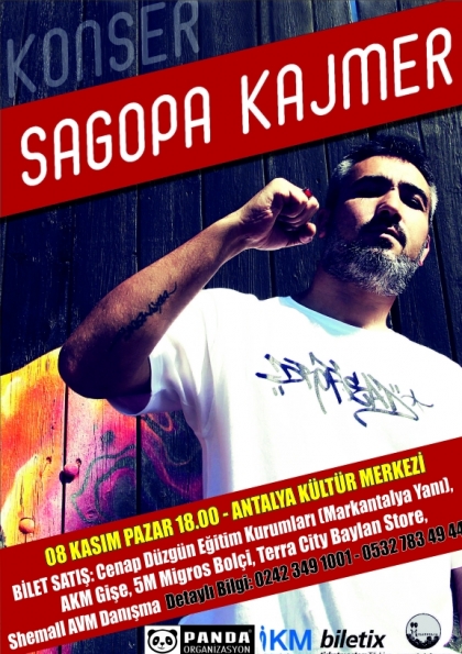 Sagopa Kajmer Antalya Konseri Etkinlik Afişi
