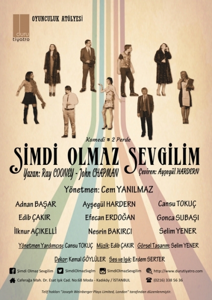 Şimdi Olmaz Sevgilim Etkinlik Afişi