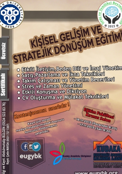 Kişisel Gelişim Ve Stratejik Dönüşüm Eğitimi Etkinlik Afişi