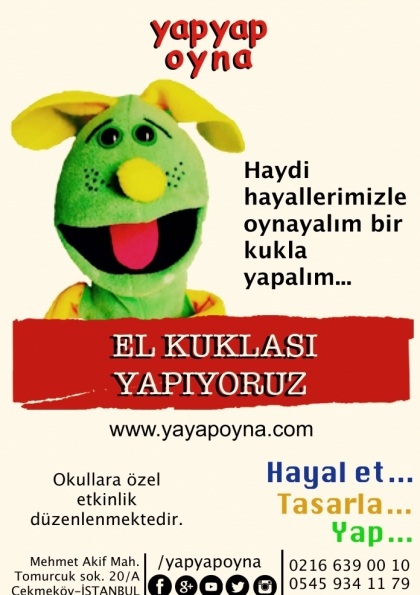 Kukla Yapıyoruz Etkinlik Afişi
