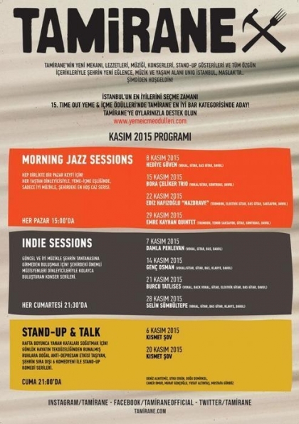 Tamirane Morning Jazz Sessions (Ücretsiz) Etkinlik Afişi