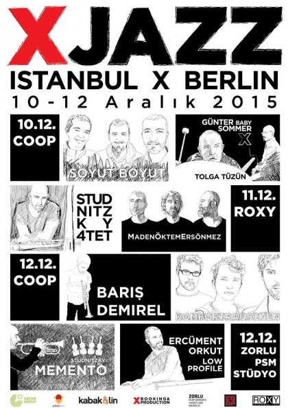 XJAZZ Istanbul X Berlin: Günter Baby Sommer & Tolga Tüzün // Soyut Boyut Etkinlik Afişi