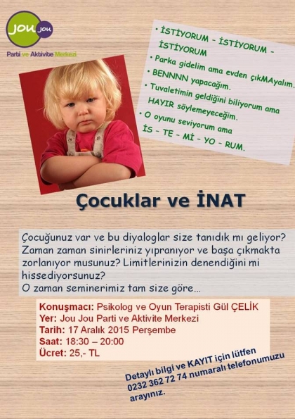 Seminer: Çocuk ve İNAT Etkinlik Afişi