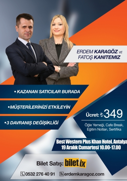 Satış İknası Antalya Etkinlik Afişi