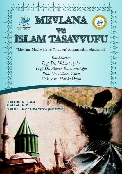 Mevlana ve İslam Tasavvufu Etkinlik Afişi