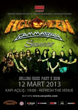 Helloween & Gamma Ray İstanbul Konseri Etkinlik Afişi