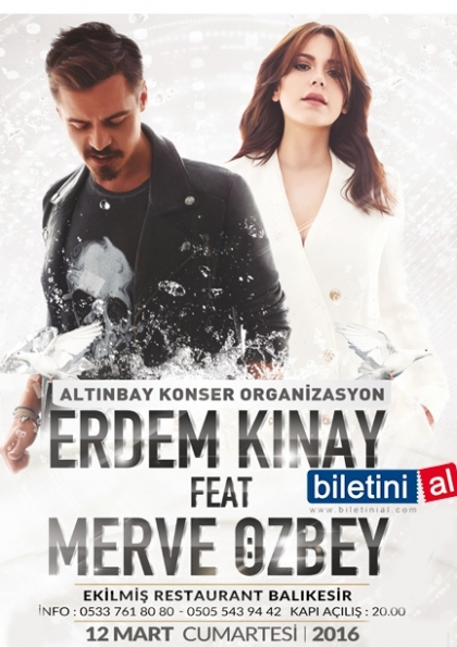 Erdem Kınay- Merve Özbey Etkinlik Afişi