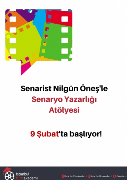 Senarist Nilgün Öneş ile Senaryo Yazarlığı Atölyesi Etkinlik Afişi