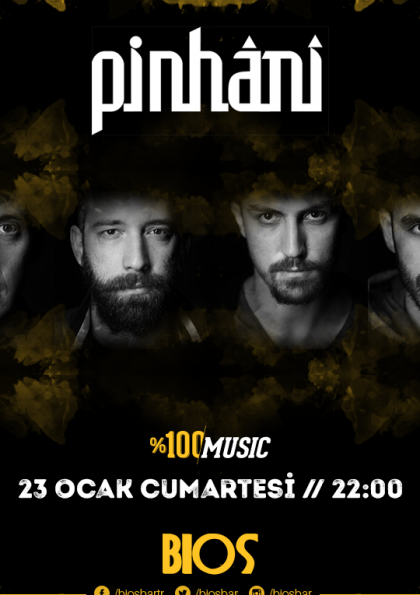 Pinhani - 23 Ocak Cumartesi - Bios Bar, İzmir Etkinlik Afişi