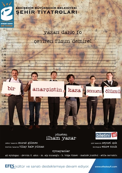 Eskişehir Büyükşehir Belediyesi Şehir Tiyatroları- Bir Anarşistin Kaza Sonucu Ölümü Etkinlik Afişi