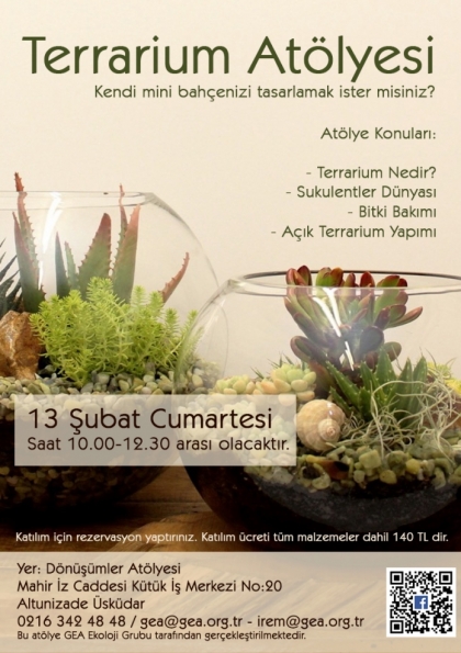 Terrarium Atölyesi Etkinlik Afişi