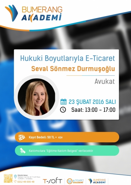 Hukuki Boyutlarıyla E-Ticaret Etkinlik Afişi