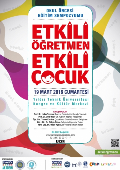 "Etkili Öğretmen Etkili Çocuk" Okul Öncesi Eğitim Sempozyumu Etkinlik Afişi