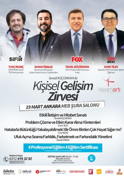 İsmail Küçükkaya ile Kişisel Gelişim Zirvesi Etkinlik Afişi