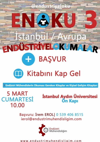 Endüstriyel Okumalar (ENOKU) 3- İSTANBUL AVRUPA Etkinlik Afişi