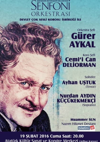 E.B.B.Senfoni Orkestrası- Devlet Çok Sesli Korosu İşbirliğiyle Etkinlik Afişi