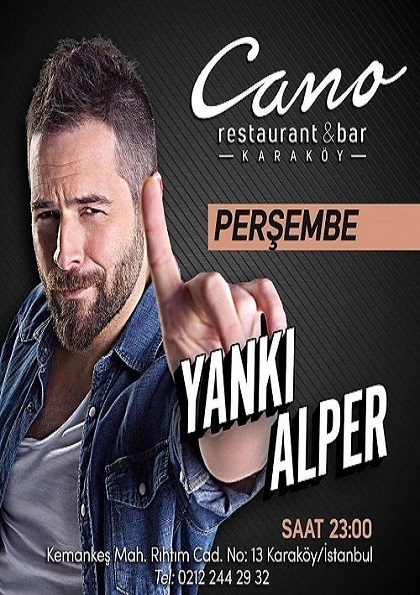 Yankı Alper Cano Karaköy Konseri Etkinlik Afişi