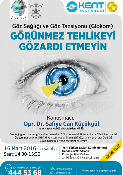 “Göz Sağlığı ve Göz Tansiyonu (Glokom)” Seminer Etkinlik Afişi