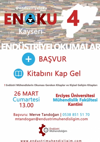 Endüstriyel Okumalar (ENOKU) 4 - Kayseri Etkinlik Afişi