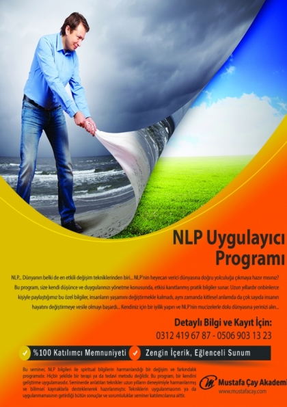 NLP Uygulayıcı Programı Etkinlik Afişi