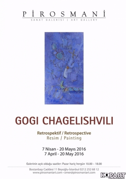Gogi Chagelishvili "Retrokpektif" Resim Sergisi Etkinlik Afişi