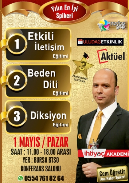 CEM ÖĞRETİR İle Profeyonel 3 Eğitim -3 Profesyonel Sertifika Etkinlik Afişi