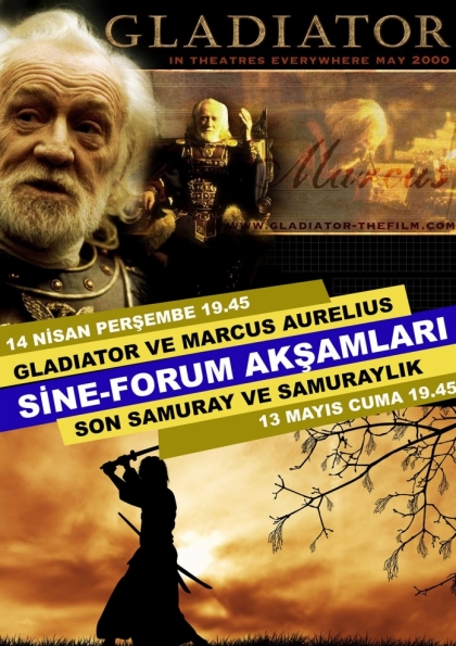 Sine-Konferans : Gladiator ve Marcus Aurelius Etkinlik Afişi